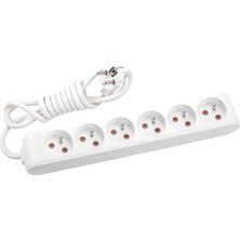 Mey İthalat Multi-Let Kablolu Grup Priz 6'' Lı 5 Metre