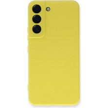 Colezium S23 Plus Kılıf Nano Içi Kadife Silikon - Sarı
