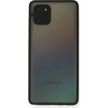 Colezium A81 / Note 10 Lite Kılıf Montreal Silikon Kapak - Siyah