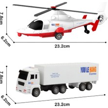 Küçük Hazine BIG251H1 Cıty Car Helikopter/kamyon 2 Li Araç
