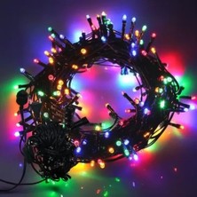Mey İthalat 10M 100 LED Boncuk Lamba Rgb Işık Siyah Kablo