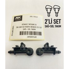 Orijinal Renault Megane 3 Ön Cam Fıskiye Memesi 2'li Set (Sağ - Sol Takım) – Oem 289300743R  Seım