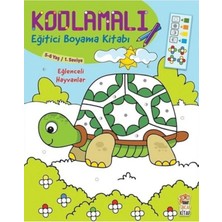 TeknoKapsül Sincap Kitap Kodlamalı Eğitici Boyama Kitabı - Eğlenceli Hayvanlar (5-6 Yaş 1. Seviye)