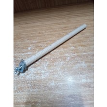 Pet 2 Adet 20 cm Vidalı Doğal Ahşap Pürüzsüz Tünek 12MM Kalınlığında