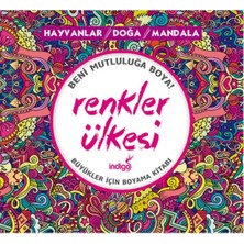 TeknoKapsül Indigo Kitap Renkler Ülkesi Hayvanlar Doğa Büyüklere Boyama