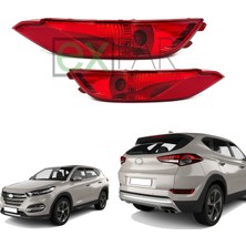Expar Oto Hyundaı Tucson Sağ + Sol Arka Sis Lambası ve Reflektörü Takımı 2016 - 2018 Model Tucson Arka Sis Ampullü