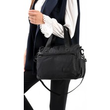 571 Collections Çanta Ultra Hafif Şik ve Su Geçirmez Orta Boy Omuz,el Çantası Siyah Model: (571-13-9