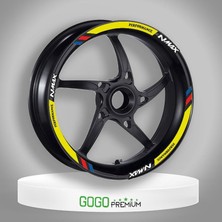M Power Sarı Yamaha Nmax Uyumlu 1 Set Jant Şeridi