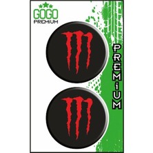 Belirtilmemiş Monster 2 (5x5 Cm) Ikili Damla Etiket