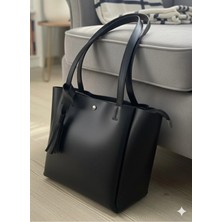 Sargınlar Üç Bölmeli Kadın Kol Çantası Kaliteli Suni Deri Shopper