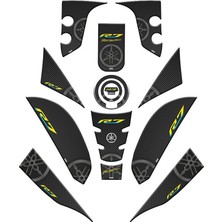 Yamaha R7 2021 - 2024 Uyumlu Full Tank Pad Set 007