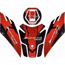 Bajaj Dominar 400 2017 - 2024 Uyumlu Tank Pad Set 004