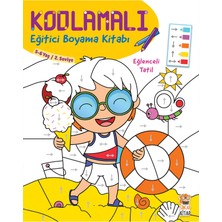 TeknoKapsül Sincap Kitap Kodlamalı Eğitici Boyama Kitabı - Eğlenceli Tatil (5- 6 Yaş 2. Seviye)