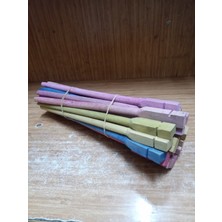 Pet 3 Adet Renkli Ahşap Tünek-Karışık Renk