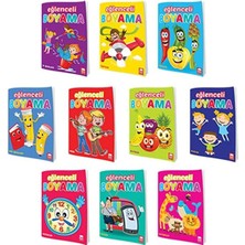 TeknoKapsül Ema Çocuk Eğlenceli Boyama Seti - 10 Kitap Takım / Kolektif / Ema Çocuk / 9786058376618