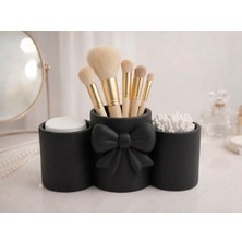 Demirhan3D 🤍✨ Beyaz Makyaj Fırçası Düzenleyici – Makeup Brush Organizer | 3D Baskı Kozmetik Organizer | Doğa Dostu Pla