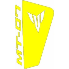 Yamaha MT07 2014 - 2017 Uyumlu Sarı Siperlik Sticker Set