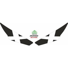 Rks R250 2023 - 2024 Uyumlu Far Sticker x Beyaz