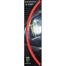 Belirtilmemiş Universal Monster 1 Set Jant Şeridi Kırmızı