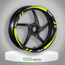 Tvs Wego 110 2012 - 2024 Uyumlu Flo Sarı 1 Set Jant Şeridi