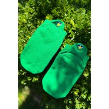 Lou Socks Unisex Gülen Yüz Emoji Nakışlı Spor Patik Çorap