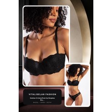 Golshan G.colorspush Up Strapless Bra, Siyah Konforlu ve Şık Sütyen | Vitaliselan Fashion
