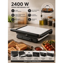 Arçelik 6 Dilim Tost Kapasiteli, Kilitleme Mandalı, 2400 W, Resital Tost Makinesi