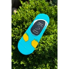 Lou Socks Unisex 7'li Yiyecek Desenli Kaymaz Silikon Topuklu Görünmez Babet Çorap