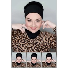 Flora Tekstil Fırfır Bone Tesettür Bone