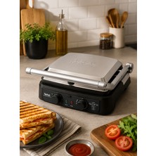 Tefal 6 Dilim Kapasiteli 2000 Watt Izgara ve Tost Makinesi - Inox