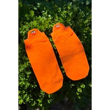 Lou Socks Unisex Şeftali Nakışlı Spor Patik Çorap