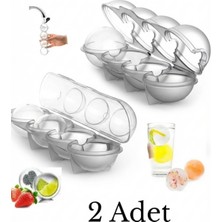 Mucit Home Küre Buz Top Kalıbı Küre Buz Topu Kalıbı 2 Adet Yuvarlak Içecek Buz Topu Dondurucu