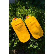 Lou Socks Unisex Umursamaz Surat Emoji Nakışlı Spor Patik Çorap