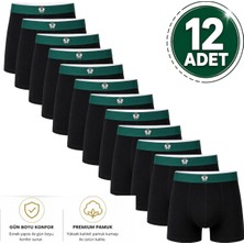 Terletmeyen ve Koku Önleyici Pamuklu Erkek Boxer 12 Adet