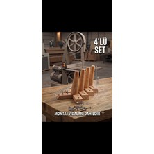 ProAksis AHŞAP AYAK 15 CM Koltuk Baza Tv Ünitesi Ayakları 1. Sınıf Gürgen Ağacı 4'lü Set