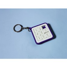 3D Tasarım Mini Bulmaca Anahtarlık-Mor