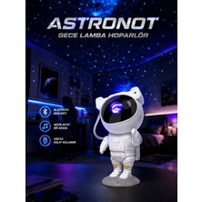 Hayat Store Projeksiyon Astronot Lamba Speaker Sevimli Astronot Bluetooth Hoparlör Yeni Nesil - Lisinya