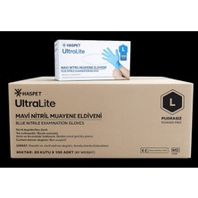 Has-Pet Ultralite Mavi Nitril Eldiven Large (L) 100'LÜ x 20 Paket