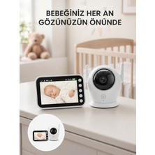 Hayat Store 4.5 Inç Ekranlı Gece Görüşlü Bebek Kamerası ve Monitörü Yeni Nesil - Lisinya