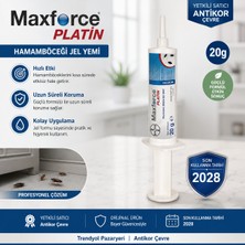 Bayer Maxforce Platin Hamamböceği Jel Yemi 20 gr 2028 Skt Kendinden Şırıngalı Orijinal Ürün Antikor Çevre