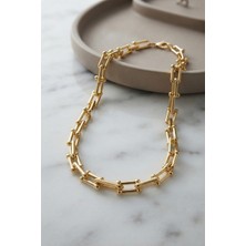 Hayat Store Gold Renk Pirinç Tifani Model Kadın Kolye - Lisinya