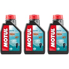 Motul Outboard 4t 10W-40 1 Lt Tekne Motor Yağı 3 Adet