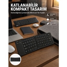 Hayat Store Kablosuz Katlanabilir Bluetooth Klavye Telefon Tablet Bilgisayar Uyumlu - Lisinya