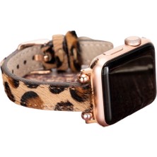 BYZM Apple Watch Uyumlu Deri Kordon 38-40-41MM Ferro LEO1N