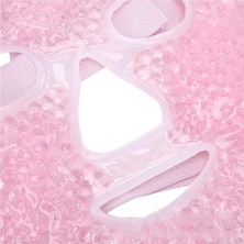 BYZM Terapi Jel Yüz Maskesi Soğuk ve Sıcak Boncuklu Ayarlanabilir Maske (Pembe)