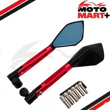 Motomart+ Kymco AGILITY125 Cnc Ayna Kırmızı MR4096