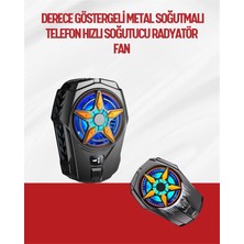 BYZM Oyunlar Için Telefon Soğutucu – 65-85 mm Uyumlu, Dijital Ekranlı