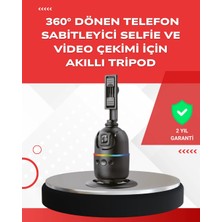 BYZM Yapay Zeka Destekli Yüz Takip Özellikli 360 Derece Dönen Masaüstü Telefon Sabitleyici