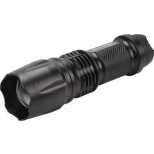 BYZM Gold Orion Km-84 Tasarruflu Şarjlı Zoomlu Metal El Feneri Kemer Klipsli