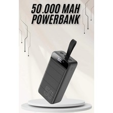 BYZM Powerbank Çoklu Şarj Girişi 50.000 Mah Taşınabilir Dijital Göstergeli
